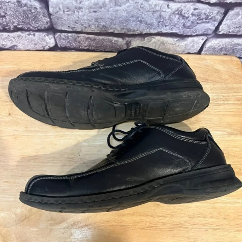 Dockers Men's Lace Up Black Leather Shoes Size 9